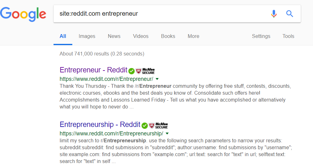 Reddit Entrepreneur