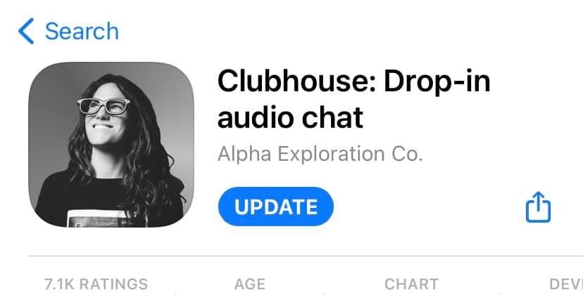 clubhouse update appstore