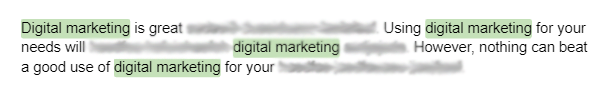 keyword stuffing digital marketing